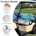thumbnail image 6 of HUIACONG Beach Turtle & Seashell Golf Cart Seat Cover, Portable Breathable Golf Cart Seat Covers 2 Pack for 2-Seat Golf Carts, 6 of 7