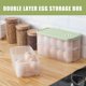 thumbnail image 2 of Egg Container Refrigerator, Plastic Egg Box Storage for 20 Eggs Box Egg Storage Plastic Egg Trays with Lid, for Kitchen / Camping (Double Layer), 2 of 5