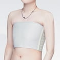 thumbnail image 1 of Babysbule Hauts pour Femmes en Liquidation Mode Compression Ceinture de Poitrine Femmes Sans Manches Uni Tube Court Hauts, 1 of 6