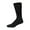 Black, variant on 6 Pairs of Big and Tall Diabetic Cotton Neuropathy Crew Socks (Black, Sock Size 13-16)