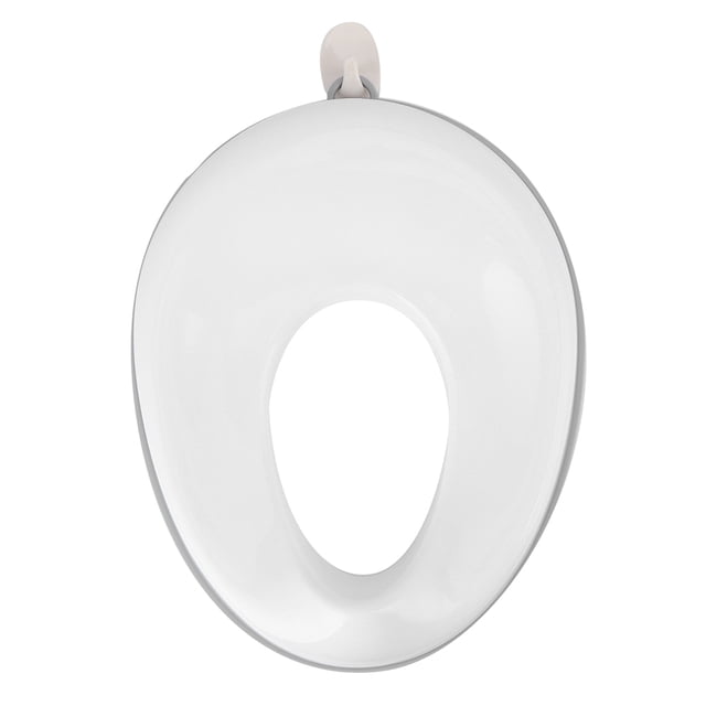 Asiento de entrenamiento para ir al baño portátil para bebés, herramienta auxiliar para orinal infantil (borde gris)
