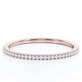 thumbnail image 1 of JeenMata Anillo de Bodas de Media Eternidad con Diamantes de 0,15 Uds - Anillo de Matrimonio - Anillo de Oro - Oro Rosa de 10 K, 1 of 6