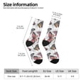thumbnail image 2 of KLL Vintage Butterflies Print Cool Socks Men's Women's Crew Socks Funny Crazy Novelty Stockings, 2 of 6