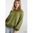 thumbnail image 4 of Puff Sleeve Boat Neck Sweater - Mocha, S, 4 of 10