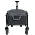 thumbnail image 6 of Collapsible Wagon Cart with Expandable Space, Foldable Wagon with All-Terrain Wheels, Heavy Duty Utility Cart for Grocery Camping Shopping, Gray, 6 of 9