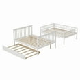 thumbnail image 6 of Full over Full Bunk Bed with Trundle and Staircase,White, 6 of 12
