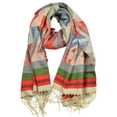 thumbnail image 1 of Sassy Scarves Women's Aztec Tribal Pattern Fringe Detail Oblong Scarf, 1 of 2