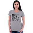 thumbnail image 4 of US Air Force Property of USAF Logo Women's T Shirt Ladies Tee Brisco Brands S, 4 of 5
