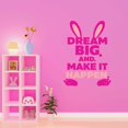 thumbnail image 3 of Dream Big Make It Happen Ambitious Visionary Inspirational Driven Quote Wall Art Sticker Designs Vinyl Stickers For Home House Walls Rooms Windows Bedroom Decoration Size (26x26 inch), 3 of 3
