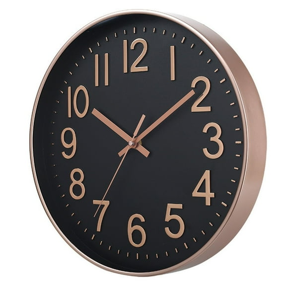 Wall Clock 30cm Silent Non Ticking Clock for Living Room Bedroom Kitchen Office