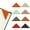 (Set of 8), Triangles, variant on Wrapables Leather Corner Bookmarks, Page Marker, Reading Supplies (Set of 8), Triangles