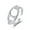 Silver, variant on Womens Geometric Alloy Ring European and American Fashion Jewelry Retro Oval Pig Nose Ring Electroplated Individually