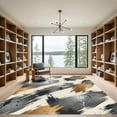 thumbnail image 2 of ODIKA 4'x6' Machine Washable Non-Slip Area Rug, Abstract Beige High Traffic Rug, Beige, 935974, 2 of 7