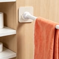 thumbnail image 6 of Shower Rod Holder, 2 Packs Tension Curtain Rod Bracket No Drilling, Adhesive Shower Rod Retainer Shower Curtain Rod Holder, 6 of 8