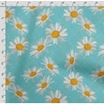 thumbnail image 4 of Soimoi Floral Print, Poly Taffeta Fabric, Decor Sewing Fabric by The Yard 56 Inch Wide, Decorative Fabric for Outdoor Upholstery, Umbrellas and Home Accents, Sky Blue, 4 of 5