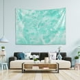 thumbnail image 5 of Abstract Marble Mint Green Tapestry Wall Hanging Tapestries Happy Colorful Hippie Psychedelic Art Polyester Carpet Wall Decorative for Living Room Bedroom 60x40inch, 5 of 7