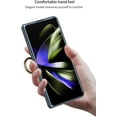 thumbnail image 5 of case for Samsung Z Fold 5 Case with Ring, Galaxy Z Fold 5 Case with Screen Protector Electroplating Border Design Protective Cover for Samsung Galaxy Z Fold 5, Crystal, 5 of 11