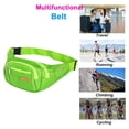 thumbnail image 5 of Riñonera deportiva de lona informal para hombre y mujer, con un solo hombro, impermeable, para exteriores, color verde, 5 of 5