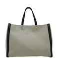 thumbnail image 4 of Pre-Owned VALENTINO GARAVANI VLNT Small Canvas Tote Bag Cream, 4 of 12