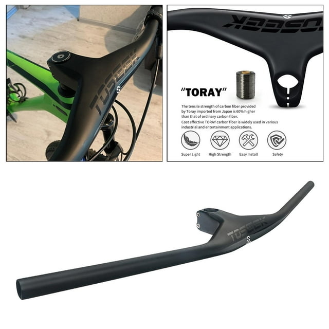 Riser Handlebar, Bike Handlebar, Mountain Bike Handlebar Riser Bars Long Handlebars for Downhill Cycling Racing - 90mm 760mm