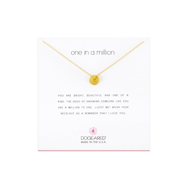 One In A Million Sand Dollar Gold Dipped Necklace