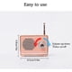 thumbnail image 4 of Wireless Retro Speaker, Portable Retro Bluetooth USB Speaker with Built-in Microphone, Desktop Bookshelf Party Travel Speaker (Pink), 4 of 5
