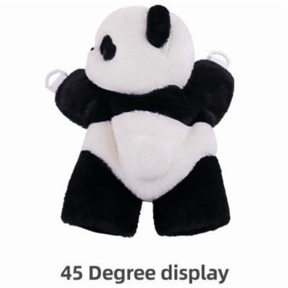 JoyMoreHome Cute Plush Panda Backpack, Funny Novelty Small Panda Bag, Gift for Friends and Families, for Daily Use and Travel