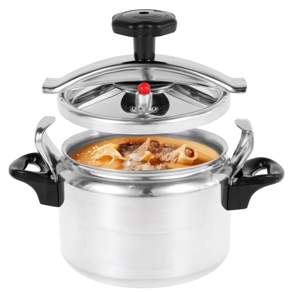3L Small Pressure Cooker Aluminum Pot With Safety Valve For Home Kitchen Cooking (silver )