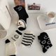 thumbnail image 1 of CARBONLIKE Korean Cute Women's Turtleneck Cute Cartoon Smiley Socks Calcetines de tubo medio para mujer, 1 of 2