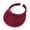 Red, variant on Unisex Linen-Textured Sun Visor Hat, Clip-On No Headband UV Protection Visor Cap, Adjustable One Size Summer Outdoor Hat, 15 Colors