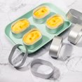 thumbnail image 3 of 10 Uds. De moldes de queso semicocidos, anillos ovalados de aleación de aluminio para tarta de queso con 100 Uds. De papeles de revestimiento lateral para tartas, utensilios de cocina para hornea, 3 of 5