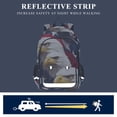 thumbnail image 5 of FORMRS Unisex School Backpack 17" Student Travel Bag with Laptop Compartment, American Eagle Pattern, 5 of 7