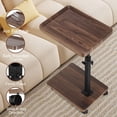 thumbnail image 5 of C Shaped End Table For Couch  Adjustable Height Side With Wheels Tv Trays Sofa Bedroom Living Room Small Spaces, 5 of 7