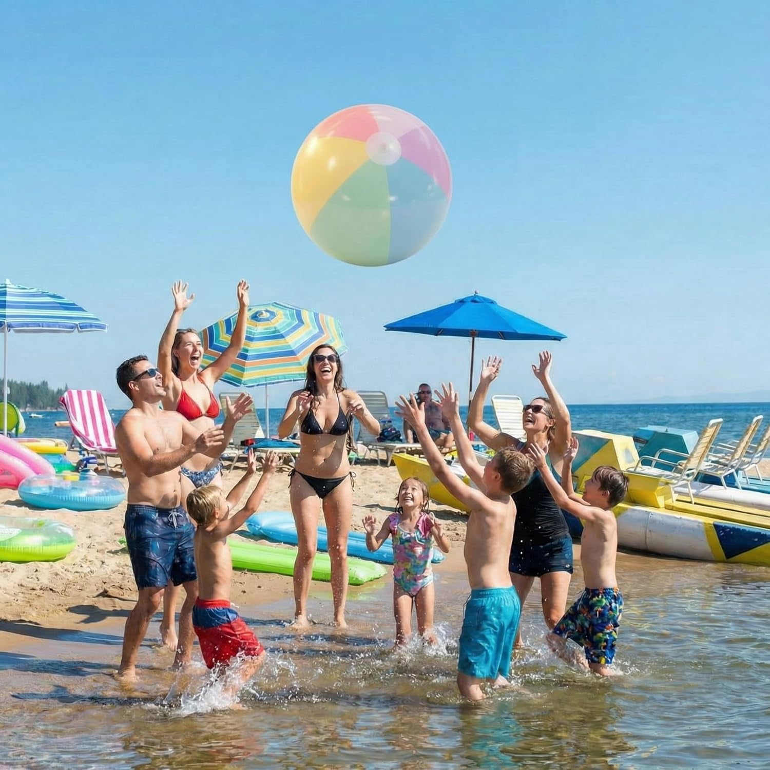 FENLEI 12 Pcs 12.5 Inch Pastel Inflatable Beach Balls Macaron Color Bulk for Summer Pool Party Water Games Birthday Baby Shower Decorations Favors