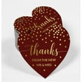 thumbnail image 2 of Inkdotpot Pack Of 100 Thanks From The New Wedding Favor Paper Tags Craft Real Gold Foil Hang Tags, 2 of 6