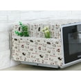 thumbnail image 2 of Housse de Protection pour Four à Micro-Ondes, Tissu en Lin Anti-Poussière avec Poches de Rangement (Chat), 2 of 4