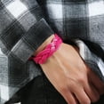 thumbnail image 4 of Women's braided leather bracelet, simple and versatile colorful student bracelet accessories, 4 of 5