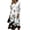 White, variant on Women's Floral Maxi Dresses Plus Size Flowy Casual V Neck Wrap Dress Long Loose Casual Floral Dresses