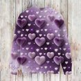 thumbnail image 4 of Dwralegc Womens Pullover Sweater Heart Graphic Casual Sweater Knitted Crew Neck Plus Size Spring Fashion Pullover Sweatershirt Dark Purple S, 4 of 4