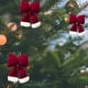 thumbnail image 4 of Christmas Red Flocking Bow Hanging Decoration Christmas Tree Decoration Hanging Decoration Window Decoration Arrangement Christmas Decorations., 4 of 6