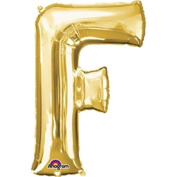 LRG SHP LETTER F GOLD