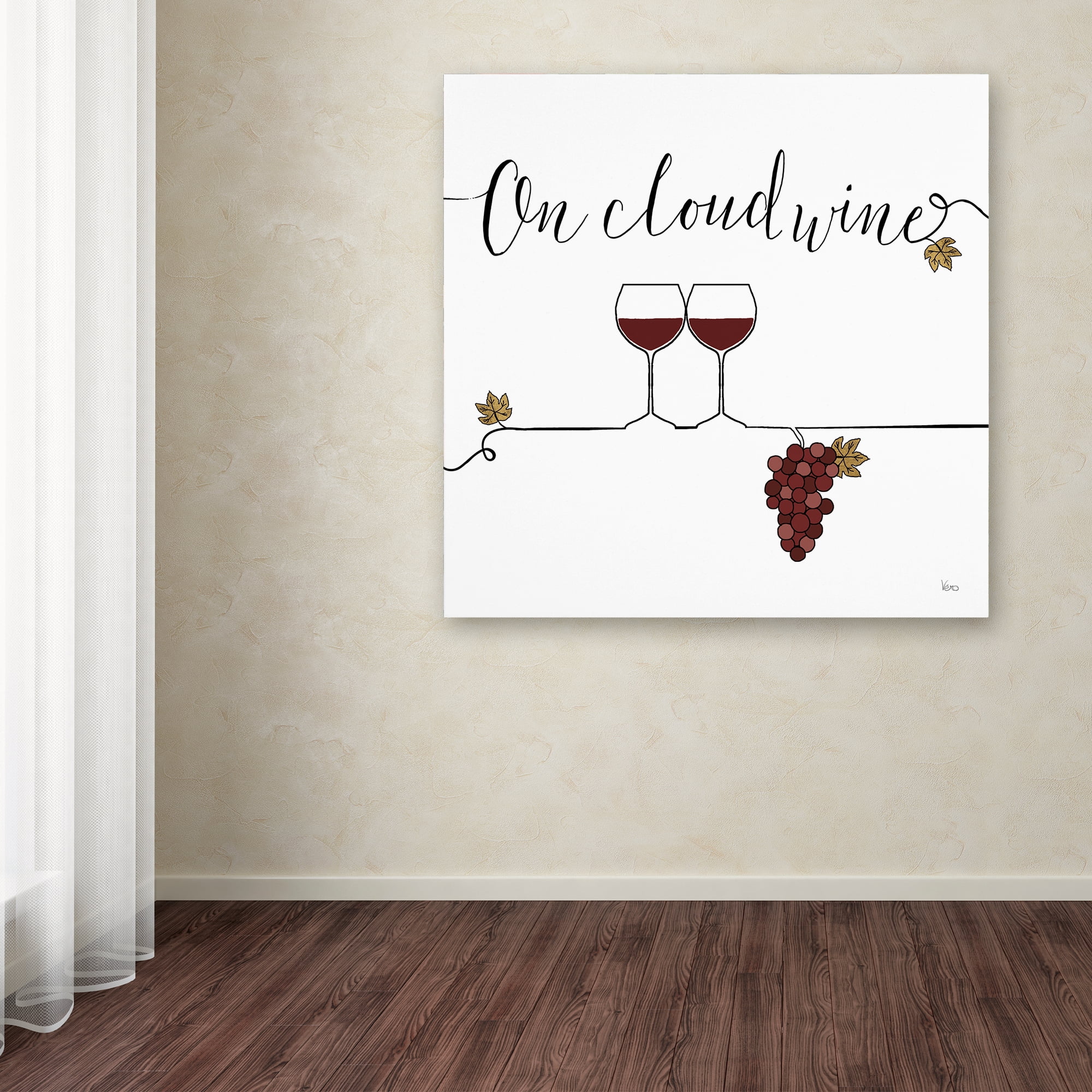 Trademark Fine Art 'Underlined Wine VIII' Canvas Art by Veronique Charron