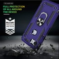 thumbnail image 5 of Compatible for Google Pixel 3A XL Case with HD Screen Protector, Military-Grade Shockproof Protective Phone Case with Magnetic Kickstand Ring for Google Pixel 3A XL Purple, 5 of 8