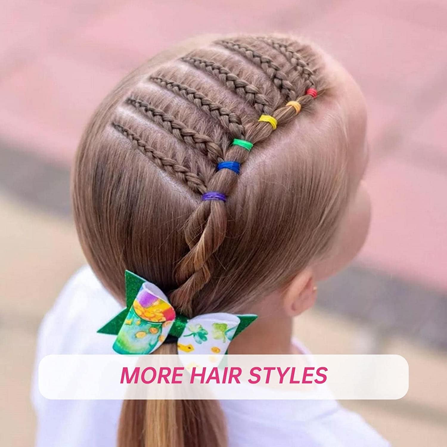1000Pcs Small Colorful Elastic Hair Rubber Bands for Hair Ponytail Elastics  Baby Hair Ties For Women Toddler Girls Mini Tiny Rubber Bands for Hair Kid  Spring