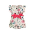 thumbnail image 1 of Odeerbi 3M-6Y Niñas Verano Rompers Ruffle Floral Sudadera Manga Corta Suspensión Pantalones Cortos Generales Con Cintura, 1 of 2