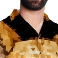thumbnail image 5 of Pixel Dog Men's Hawaiian Shirt, Short Sleeve Printed Button Down Beach Casual Tops, Summer Spread Collar Men's Shirts, 5 of 6