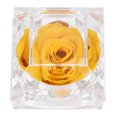 thumbnail image 3 of 1 rosa eterna preservada, nunca marchita, regalo para San Valentín, cumpleaños y aniversario con caja de regalo (amarilla)., 3 of 5