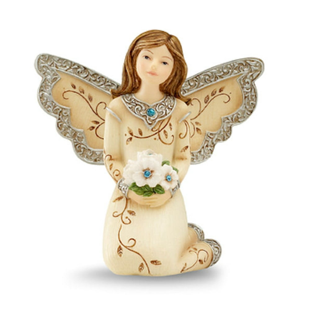 Pavilion Gift Company Elements 83112 December Kneeling Angel With