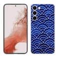 thumbnail image 1 of TalkingCase Slim Phone Case Compatible for Samsung Galaxy S23+ Plus 2023, Blue Wavy Pattern 3 Print, Lightweight, Flexible, USA, 1 of 7