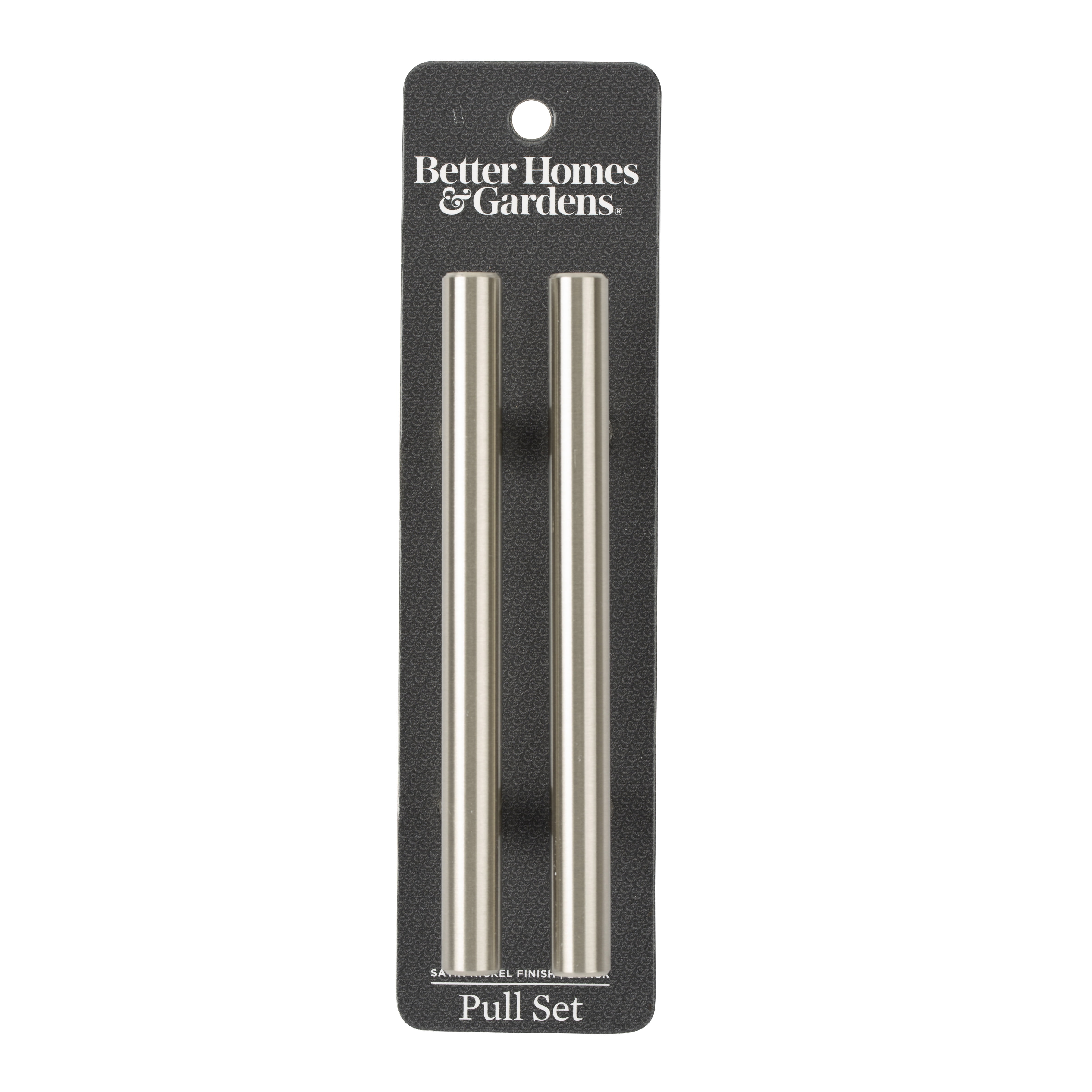 Better Homes & Gardens 3" (76mm) Center-to-Center Bar Pull, Satin Nickel, 2 Pack